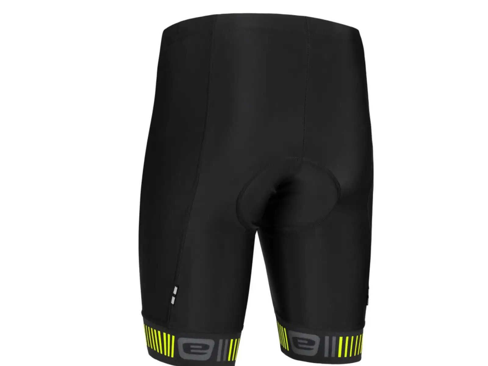 Etape Elite Herren Shorts mit Polsterung Schwarz/Fluogelb