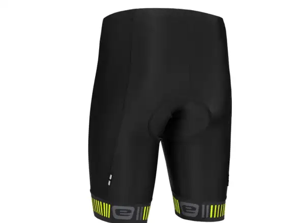 Etape Elite Herren Shorts mit Polsterung Schwarz/Fluogelb