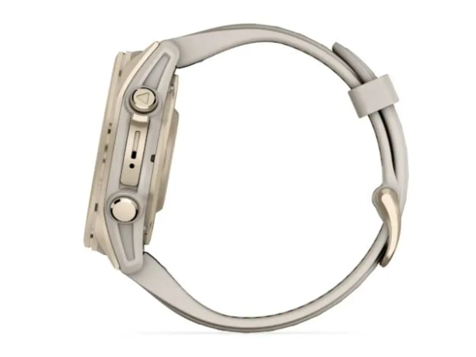 Garmin fenix 8 - 43 mm AMOLED Saphir Smartwatch Soft Gold Fog grey.