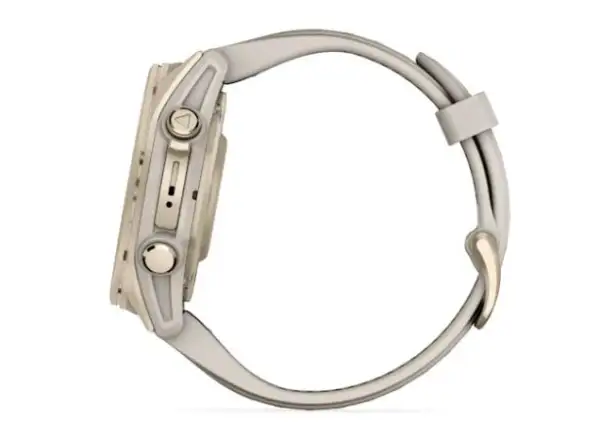 Garmin fenix 8 - 43 mm AMOLED Saphir Smartwatch Soft Gold Fog grey.