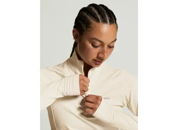 Craft Gain Thermal Midlayer 2 Damen Sweatshirt weiß
