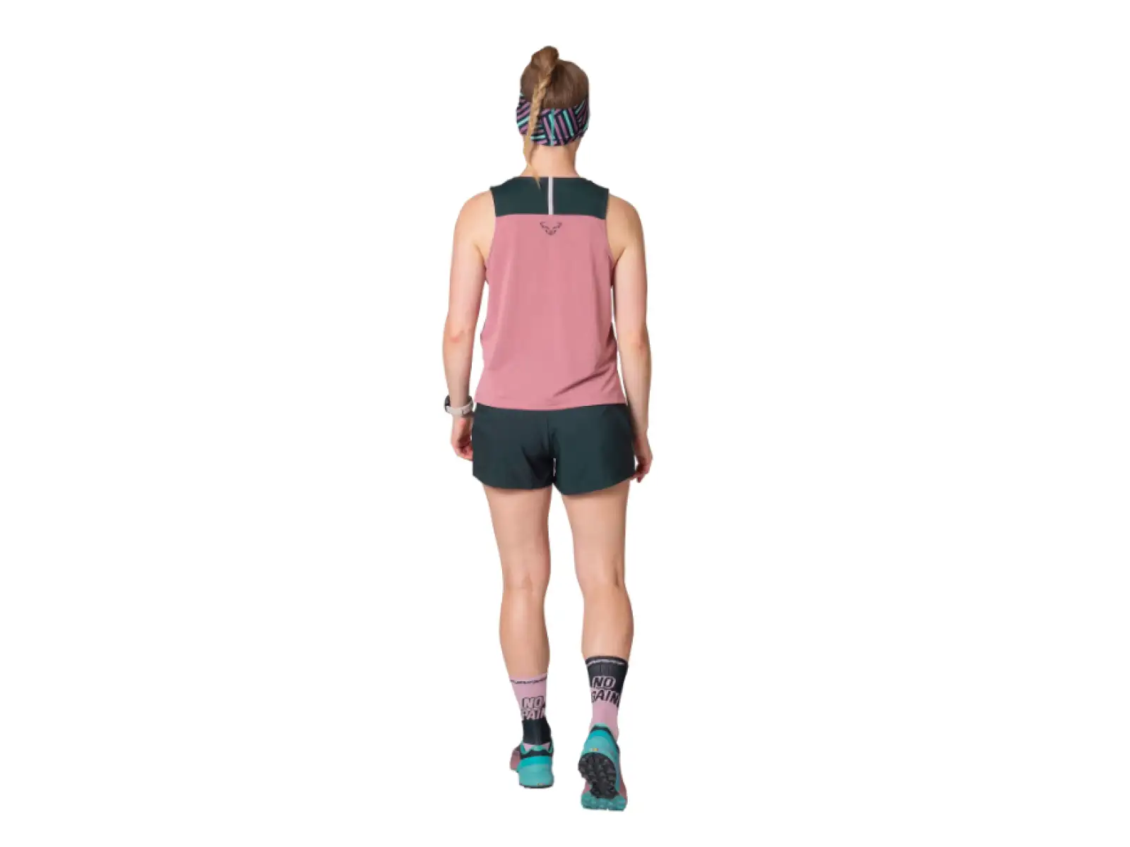 Dynafit Sky Crop Top Damen ärmelloses T-Shirt Mokarosa
