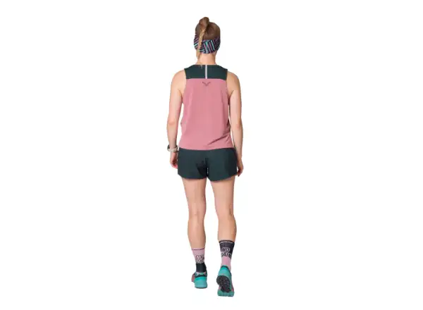 Dynafit Sky Crop Top Damen ärmelloses T-Shirt Mokarosa