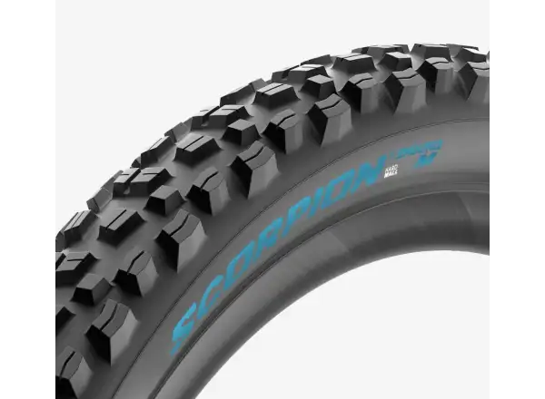 Pirelli Scorpion Enduro M Hardwall 29x2,60" Reifen mit Kevlar in Türkis.