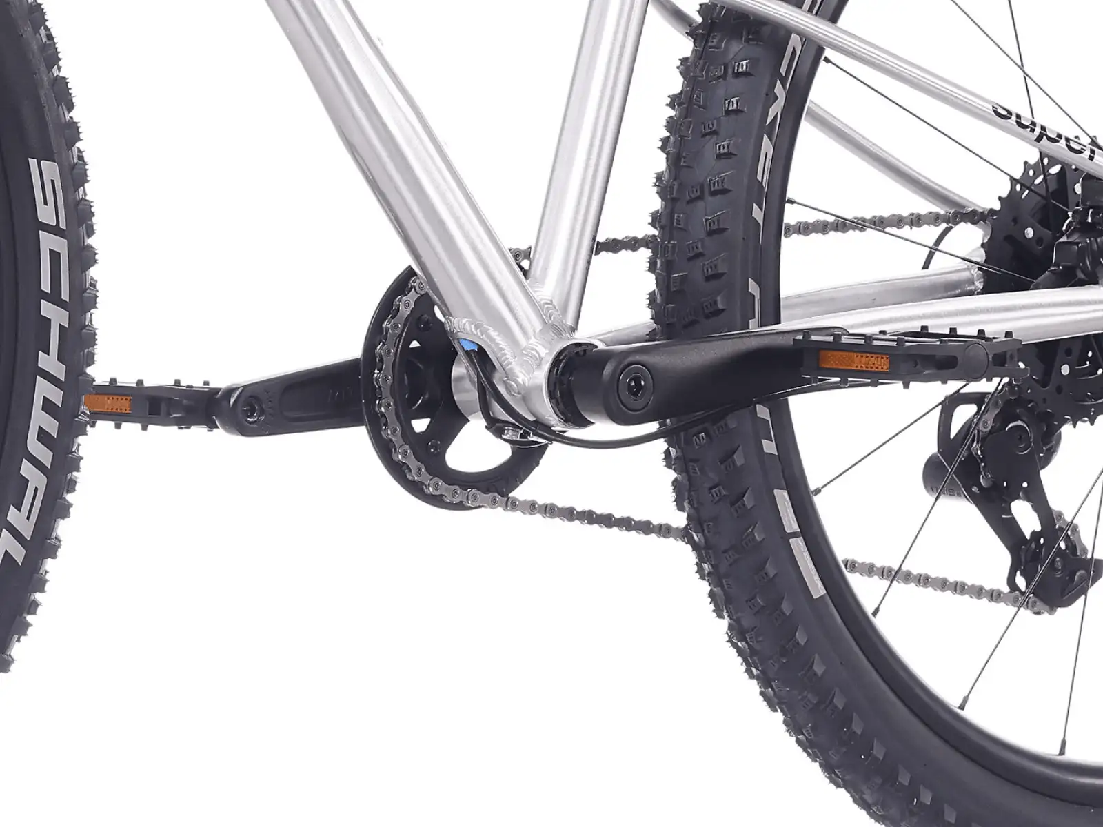 Superior TEAM 24 Kinderfahrrad Gloss Brushed Alu / Rainbow Black