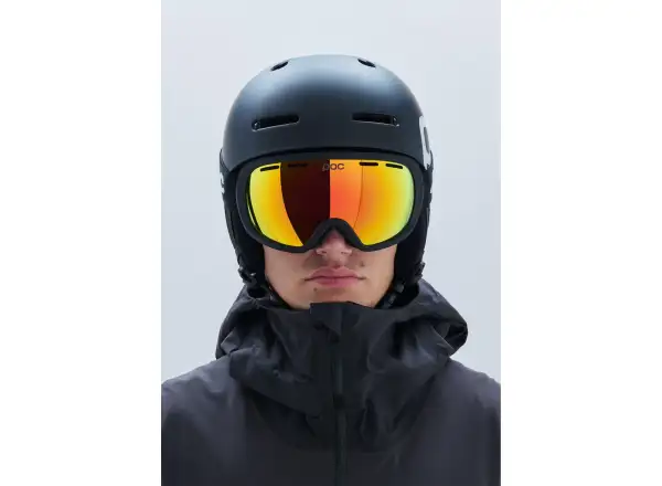 POC Fovea Skibrille Uranium Black/Partly Sunny Orange