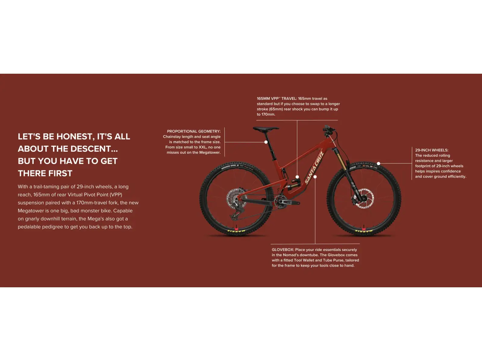 Santa Cruz Megatower 2 C S 29" Mountainbike Matte Nickel