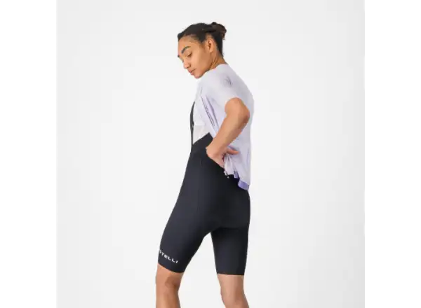 Castelli Espresso 2 W Damen-Trägerhose mit Polster und Trägern schwarz