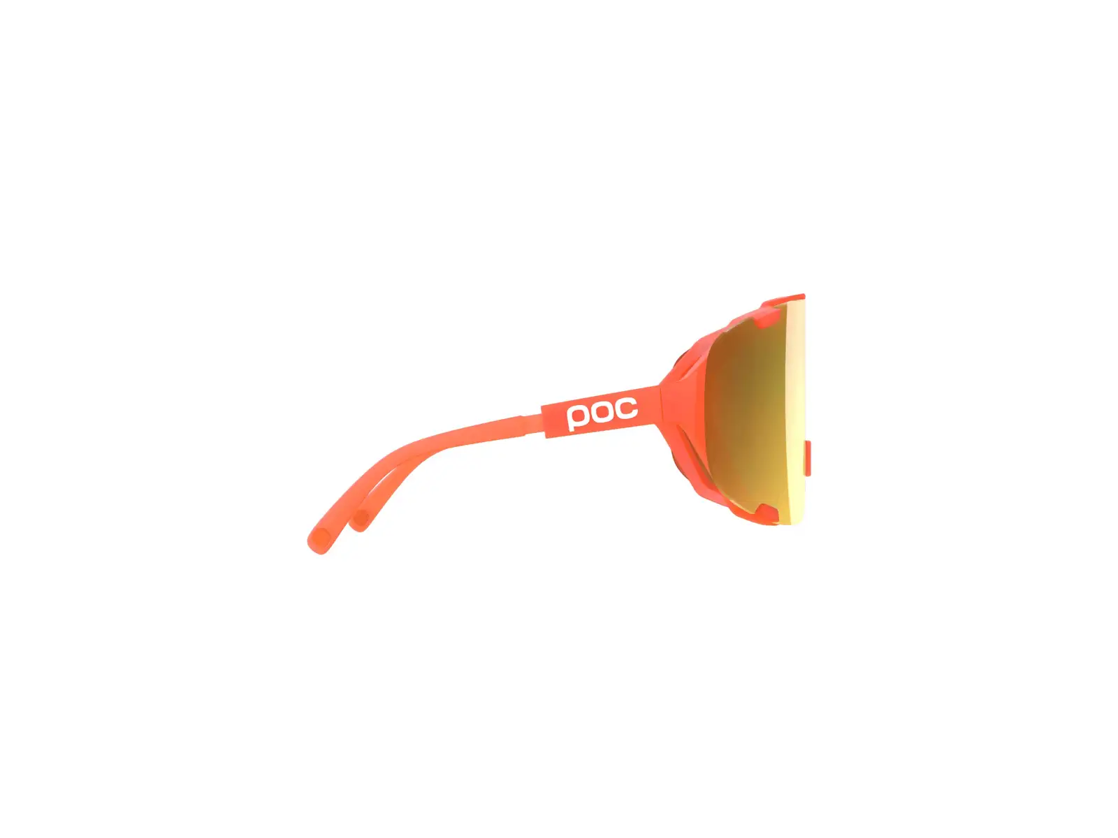 POC Devour + Sonnenbrille Fluorescent Orange Translucent/Clarity Road/Partly Sunny Gold