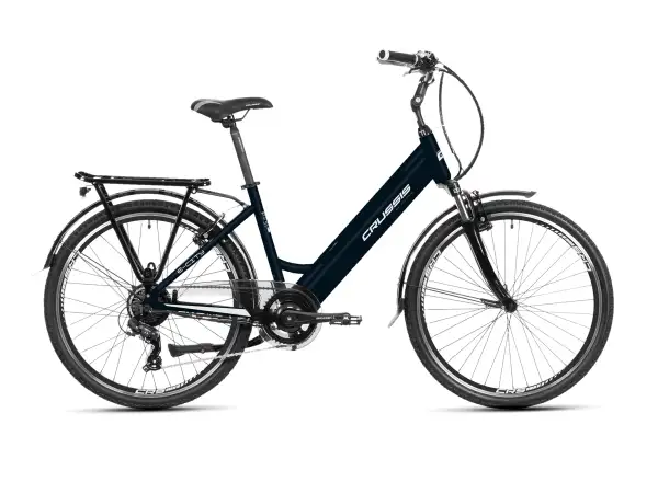 Crussis e-City 1.20 (459 Wh) Tiefeinstieg Stadt E-Bike schwarz