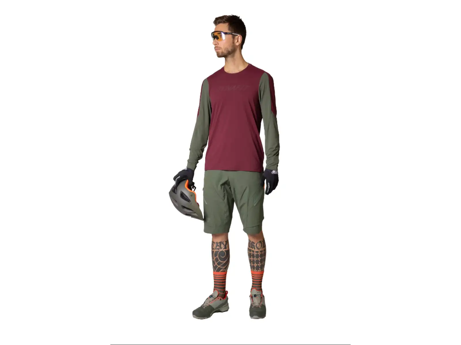 Dynafit Ride Herren Langarmshirt Bordeaux.