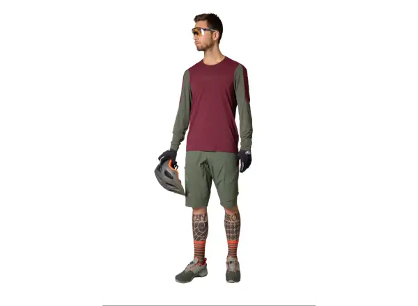 Dynafit Ride Herren Langarmshirt Bordeaux.