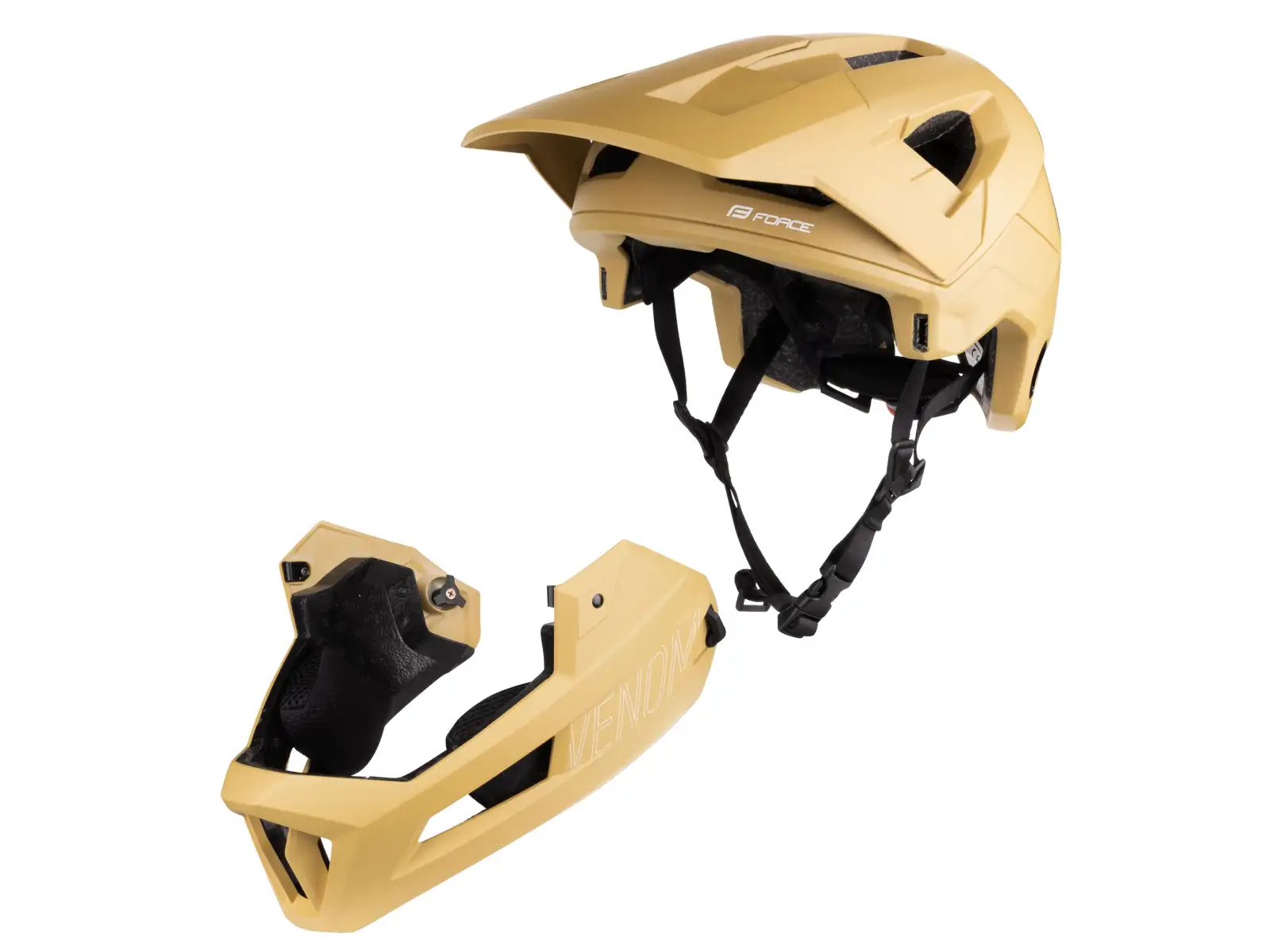 Force Venom Downhill Helm braun