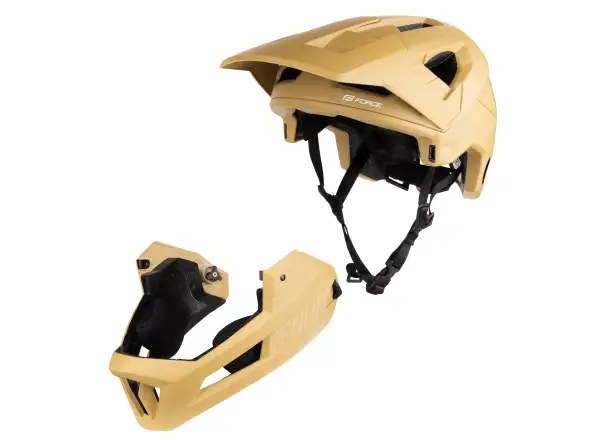 Force Venom Downhill Helm braun