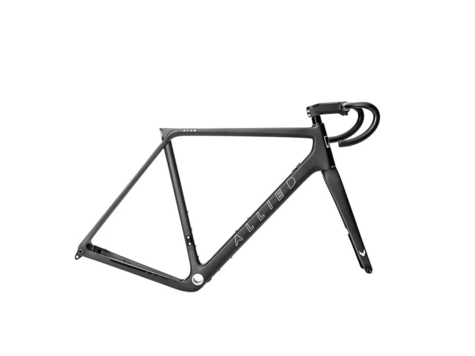 Allied Cycle Works Echo Gravel-Rahmenset Matte Black