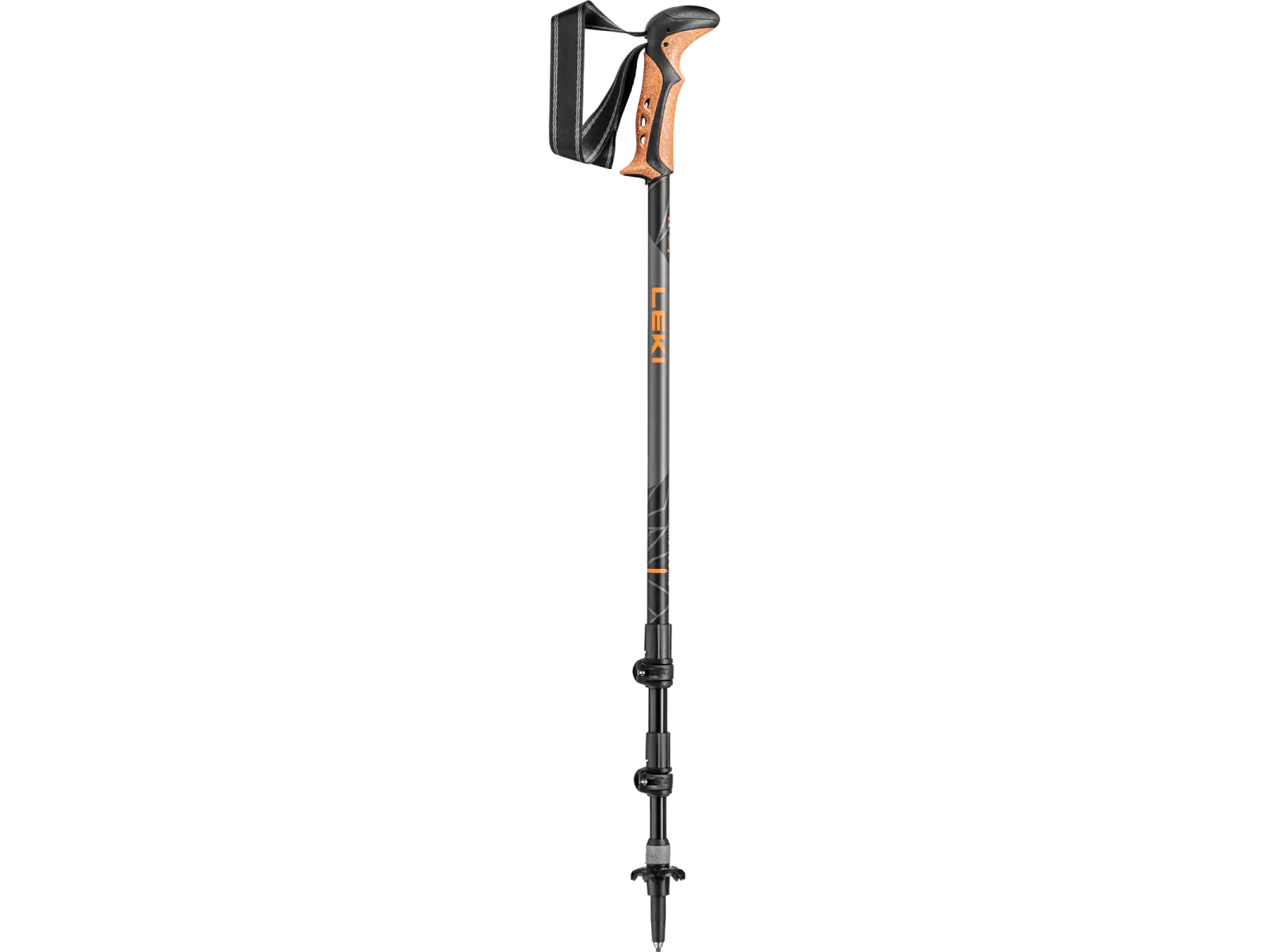 Leki Khumbu AS Trekkingstöcke Anthracite/Orange Größe 110 - 145cm
