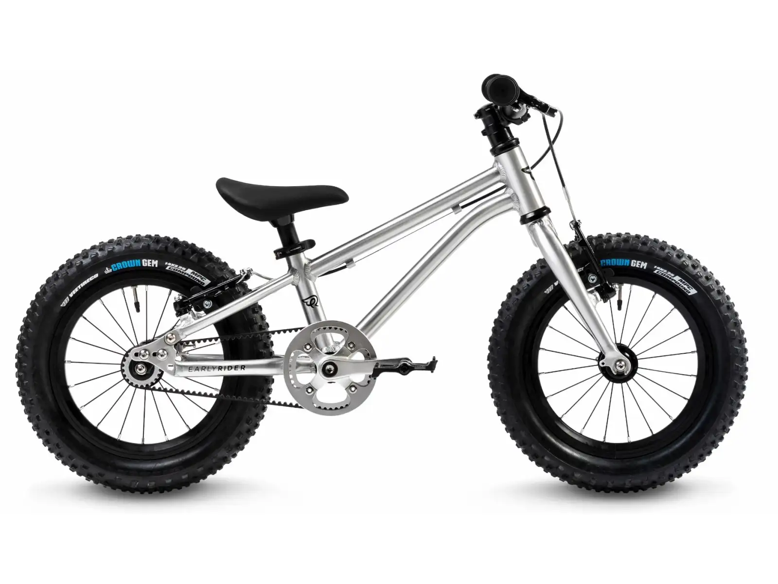 Early Rider Seeker 14 Kinderfahrrad Gebürstetes Aluminium