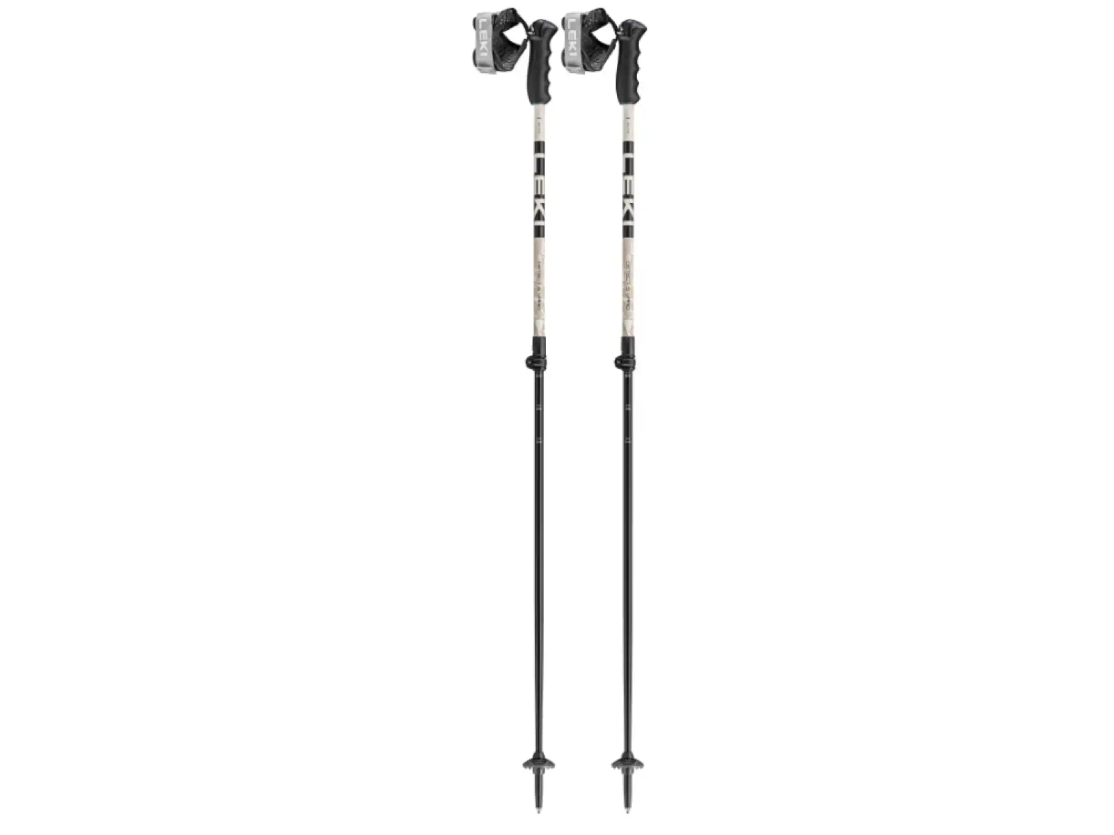 Leki Detect S Vario Skistöcke Warm Grey Light/Warm Grey Dark/Black