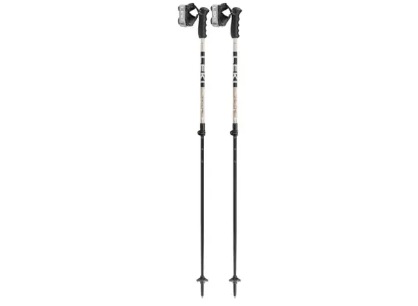 Leki Detect S Vario Skistöcke Warm Grey Light/Warm Grey Dark/Black
