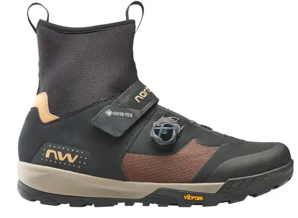 Northwave Kingrock Plus Gtx MTB Winter Herren Radschuhe Black/Brown Gr. 42 GEPRÜFT