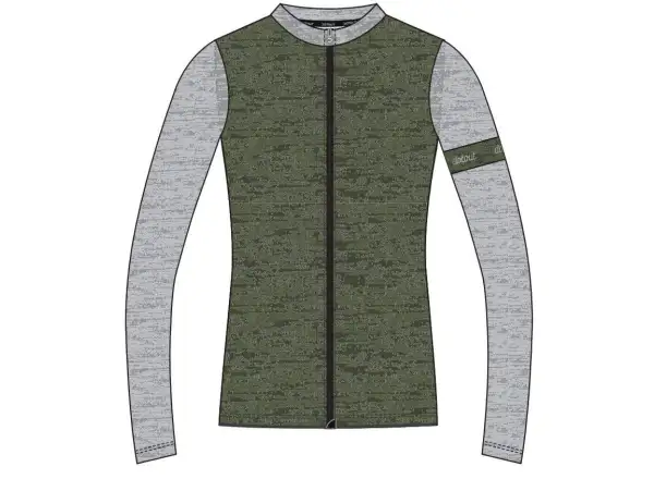Dotout Glory Damen Langarmtrikot Grün/Melange Hellgrau