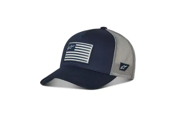 Alpinestars Flag Snapback Kappe Navy Grau