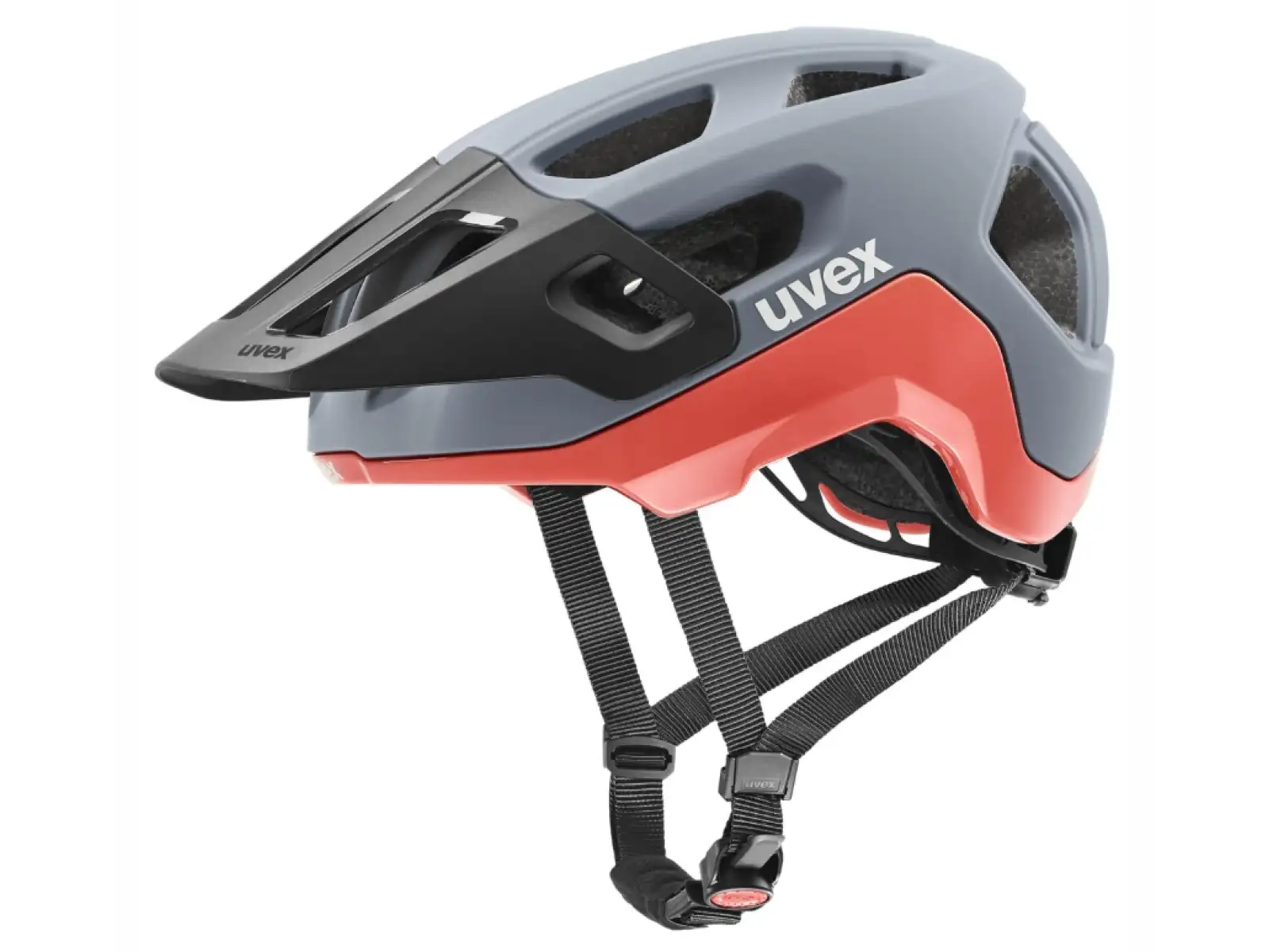 Uvex React MTB Helm Rhino/Apricot Peach Matt