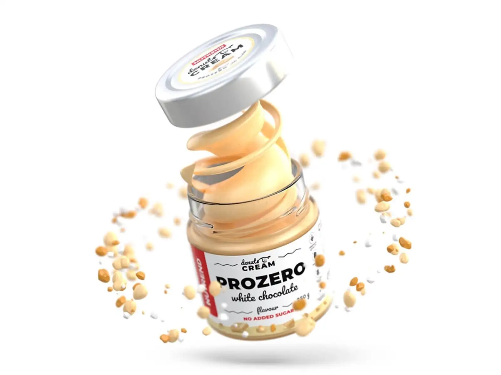 Nutrend Denuts Cream feine Nusscreme 250 g prozero mit weißer Schokolade