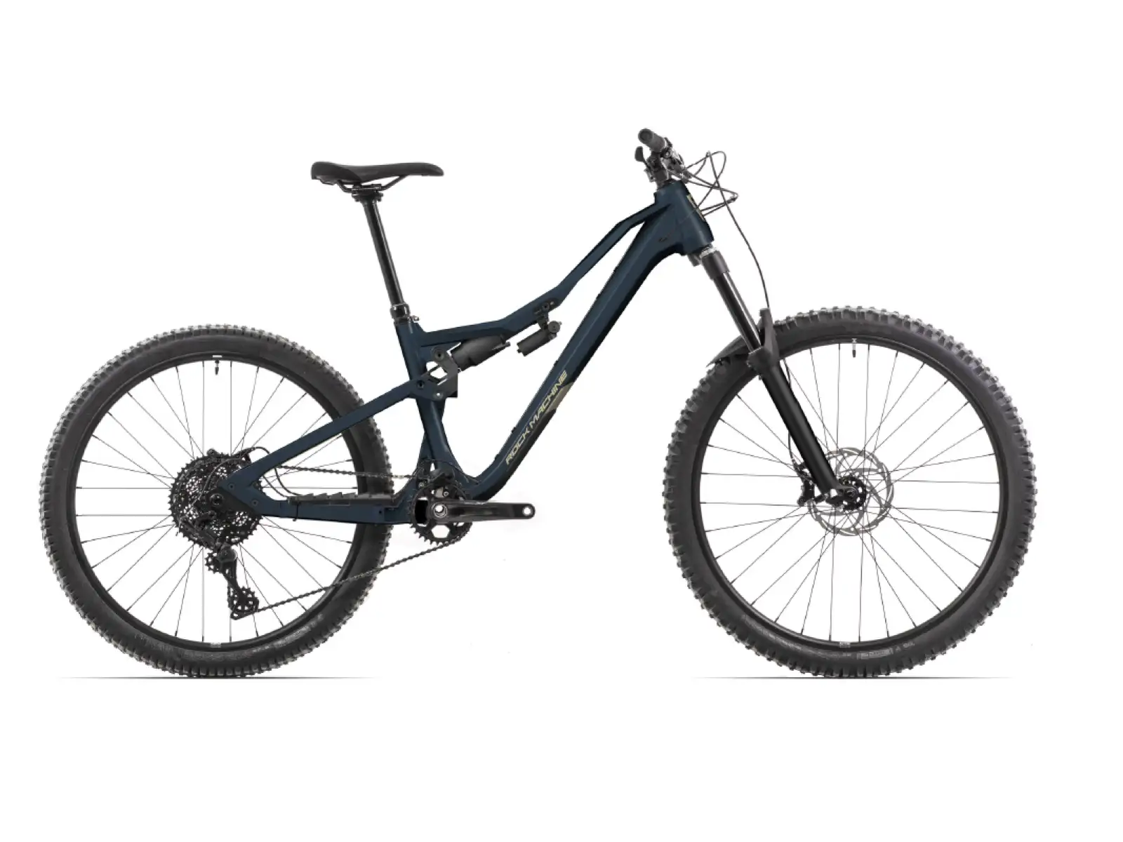 Rock Machine Whizz FS II 90 AXS Mountainbike Matte Milionaire Blue