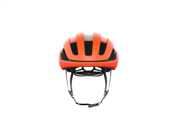 POC Omne Beacon MIPS Rennradhelm Fluorescent Orange Matt/Uranium Black Matt