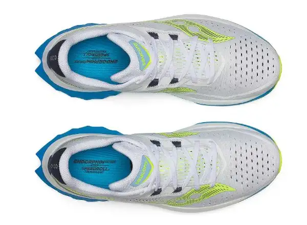 Saucony Endorphin Speed 4 Herrenschuhe Weiß/Viziblau