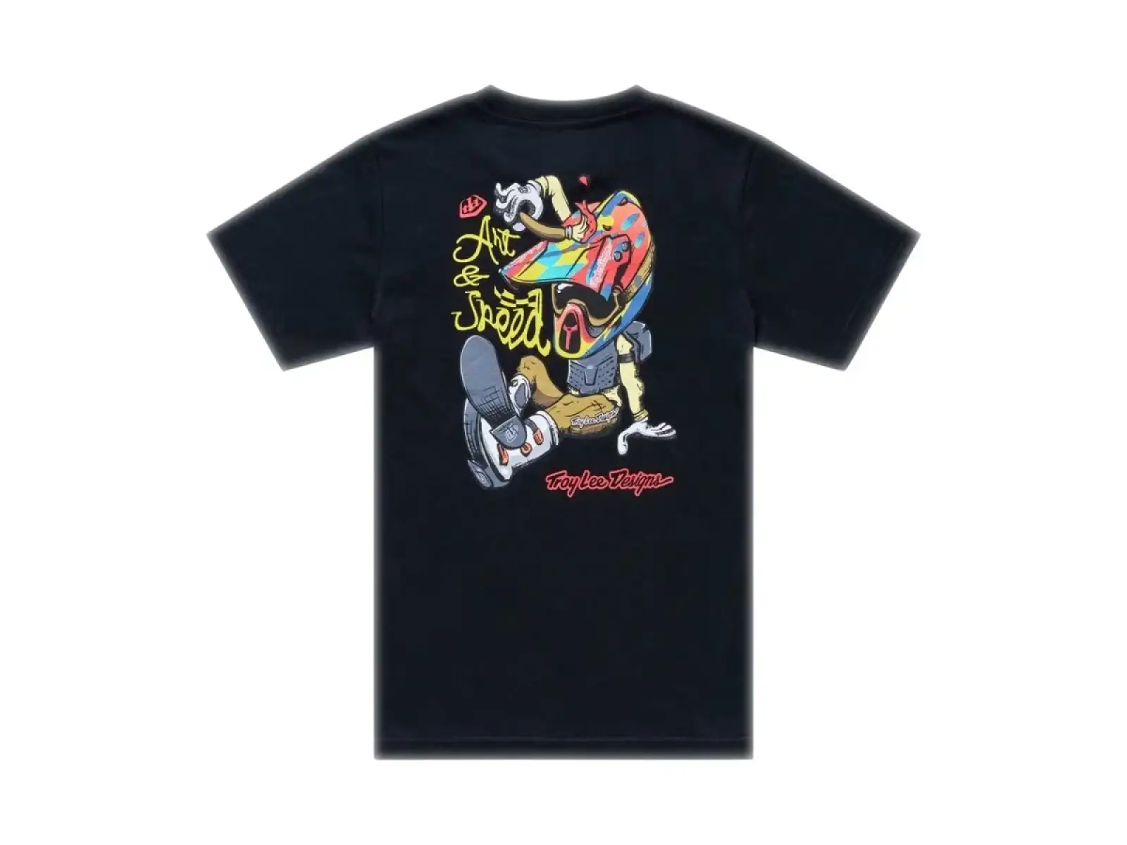 Troy Lee Designs Heritage Kinder T-Shirt mit kurzen Ärmeln Black