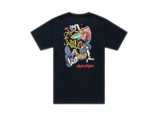 Troy Lee Designs Heritage Kinder T-Shirt mit kurzen Ärmeln Black