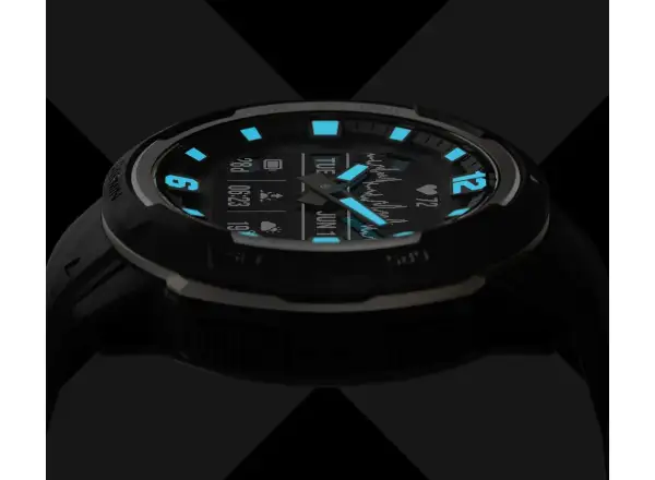 Garmin Instinct Crossover Standard Edition Smartwatch Blue Granite