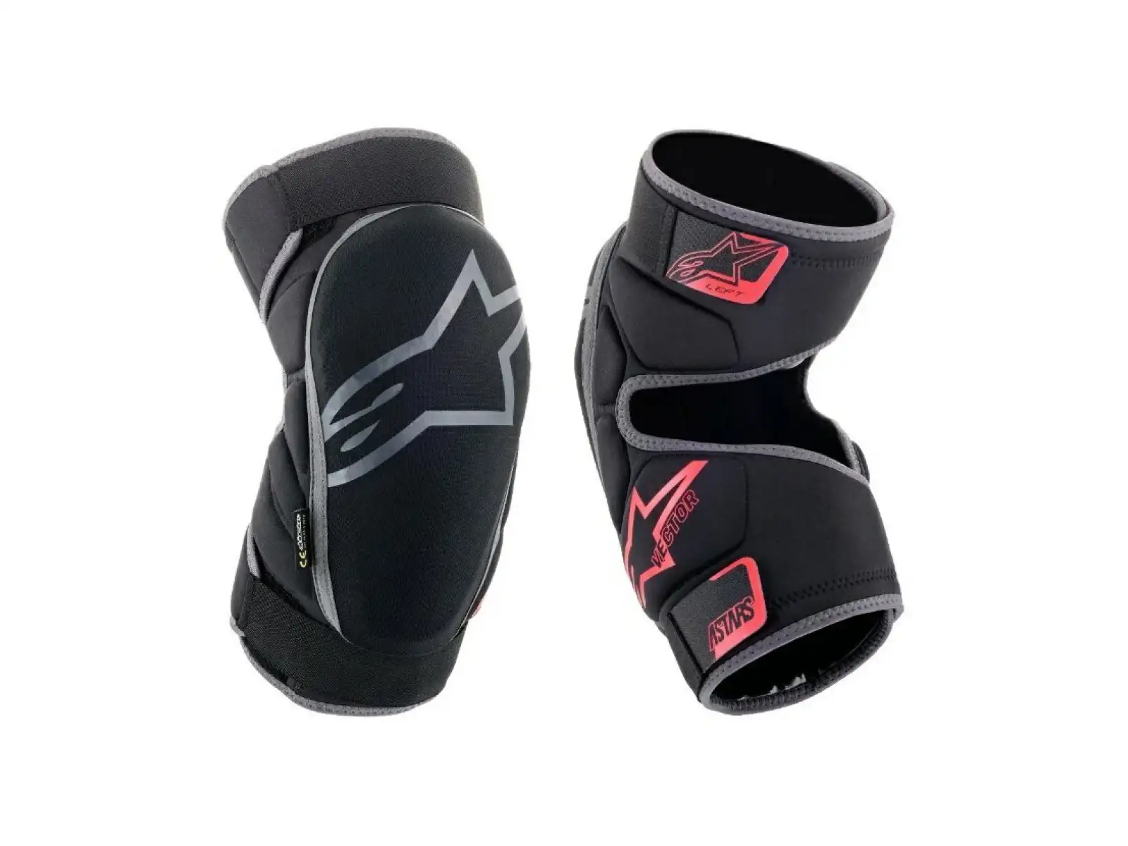 Alpinestars Vector Knieprotektoren anthrazit/rot