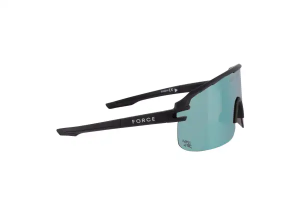 Force Epic Fahrradbrille schwarz/blau verspiegeltes Glas