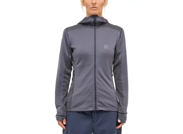 Haglöfs L.I.M Mid Multi Hood Damen Kapuzenpullover dark grey