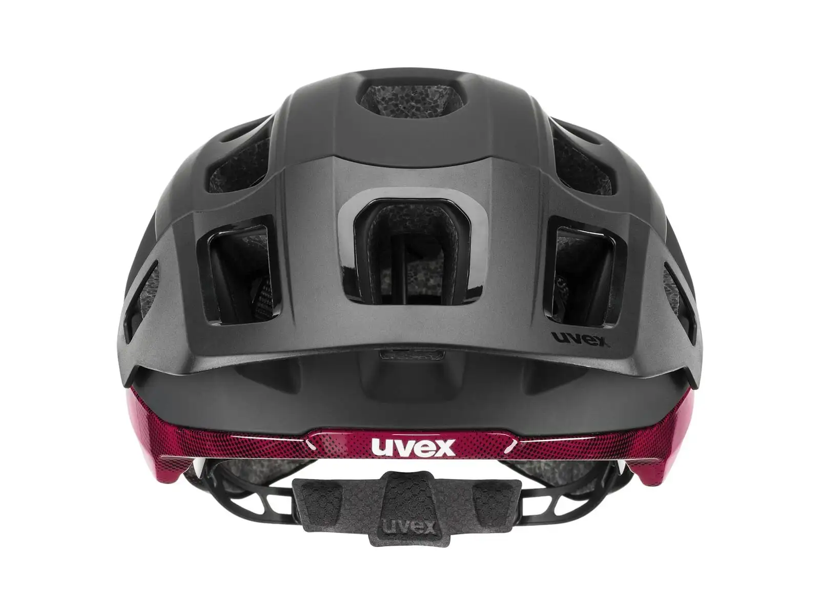 Uvex React Mips Helm Black/Ruby Red Matt
