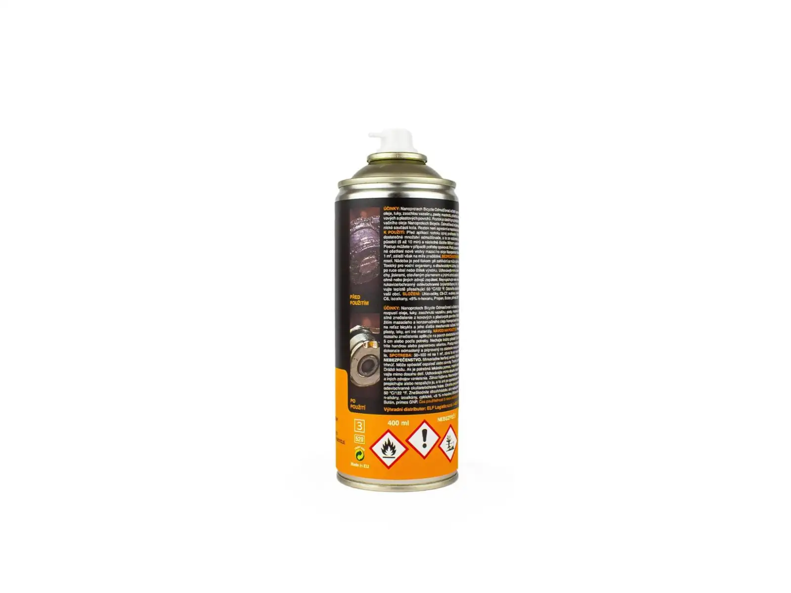 Nanoprotech Fahrradentfetter und Reinigungsspray für Ketten 400 ml