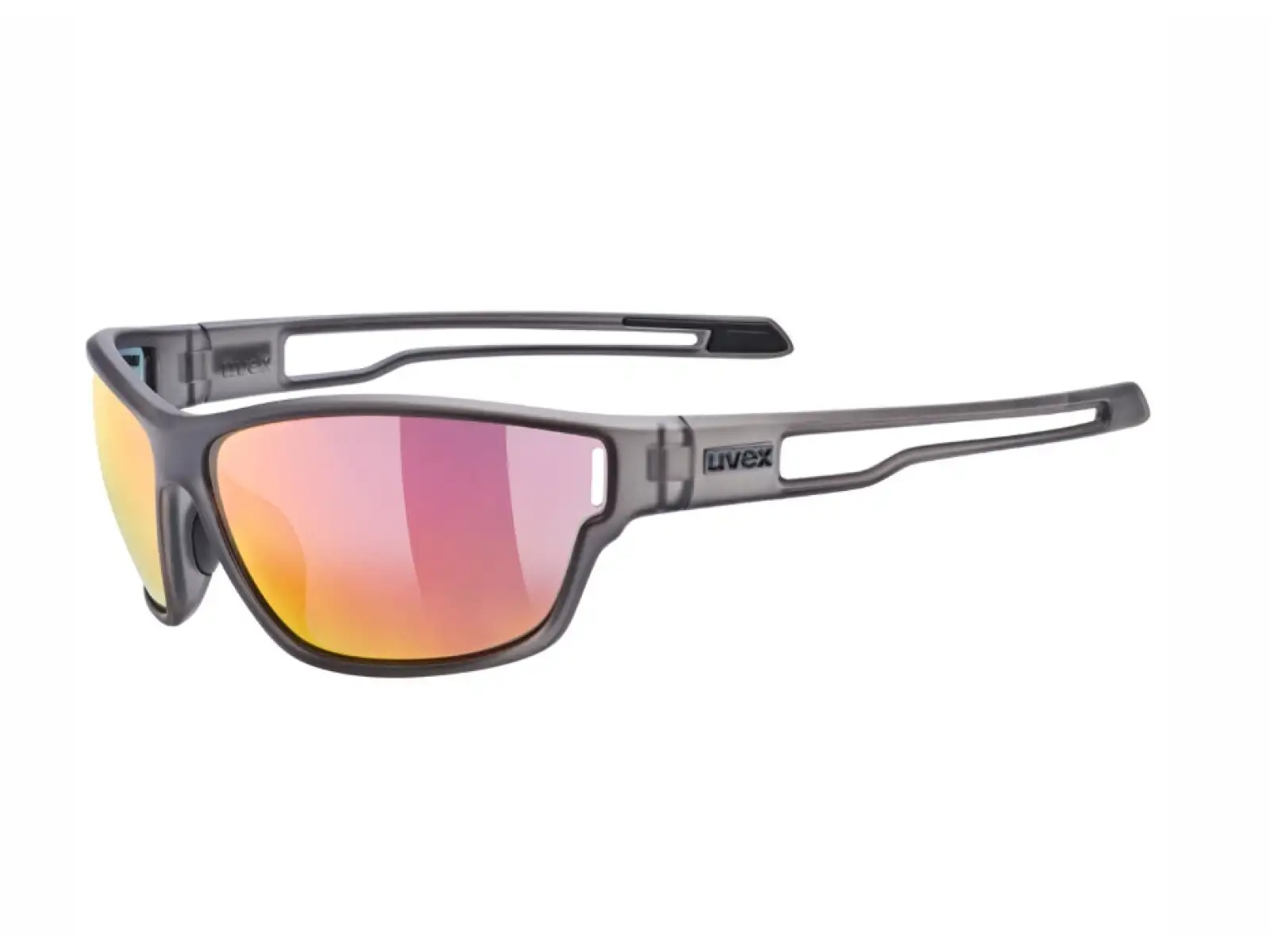 Uvex Sportstyle 806 Brille Smoke Matt/Mirror Red