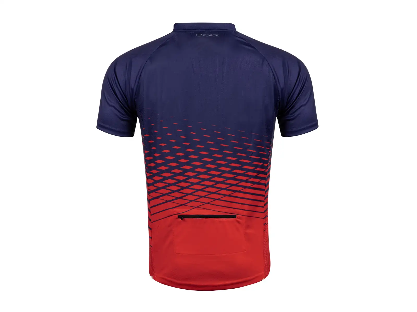 Force Angle MTB Herren-Fahrradtrikot mit kurzen Ärmeln in Blau/Rot.