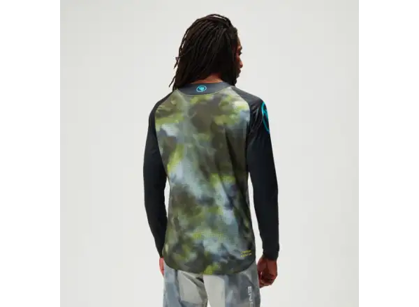Endura Pixel Cloud Herren Langarmtrikot Schwarz