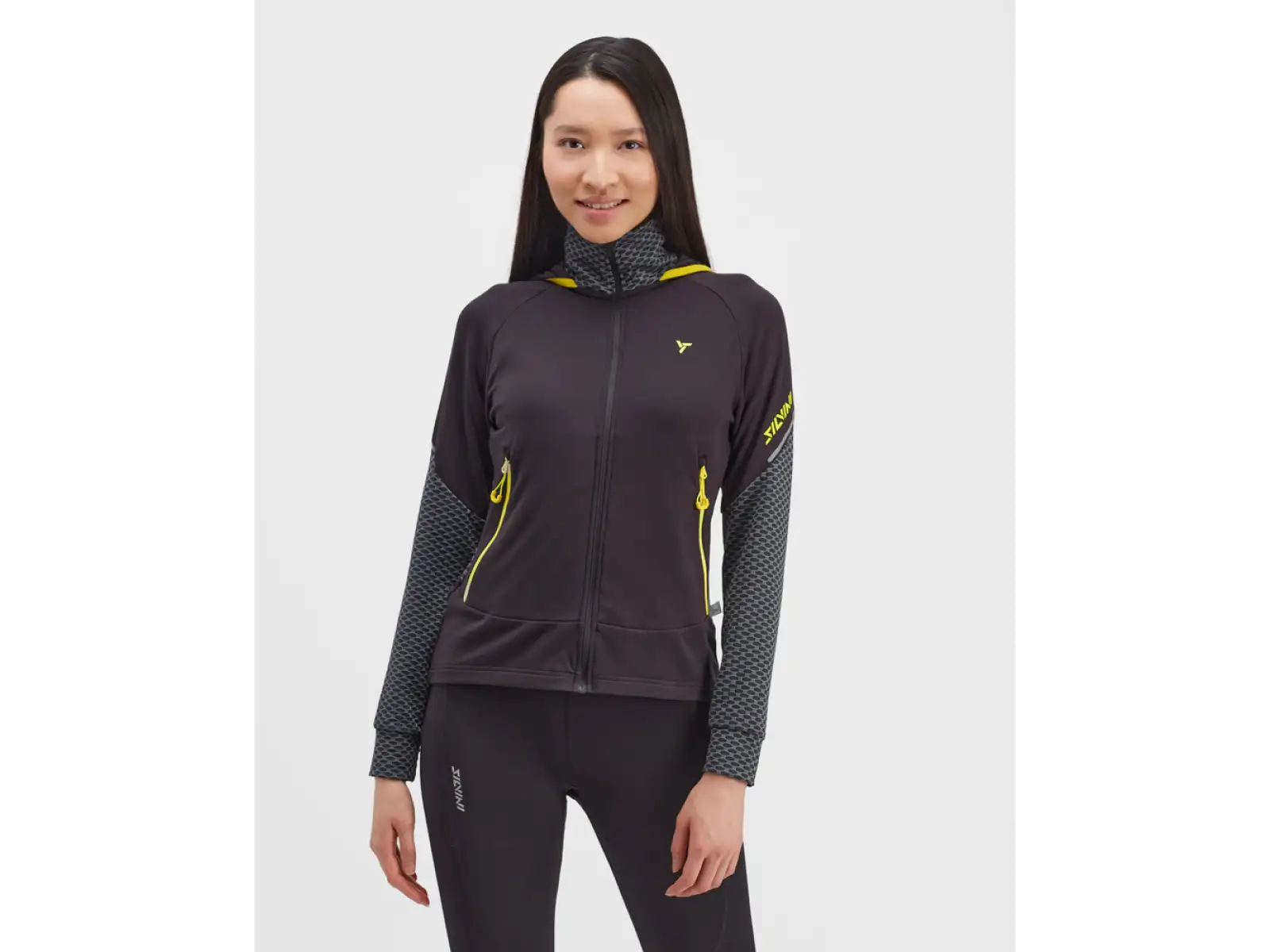 Silvini Artica Damen Hoodie Schwarz/Wolke