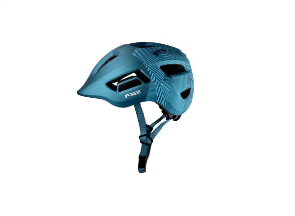 R2 Pulse Kinderfahrradhelm petrol blau/hellblau