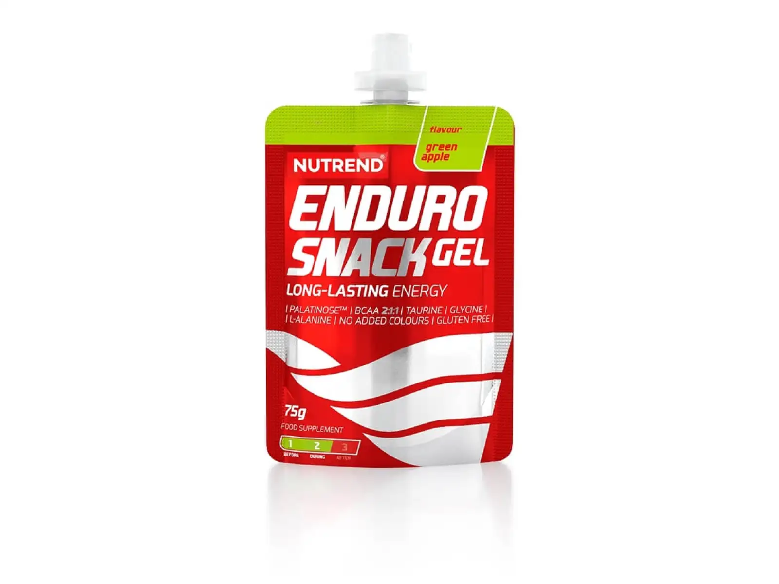 Nutrend Endurosnack Beutel 75 g grüner Apfel.