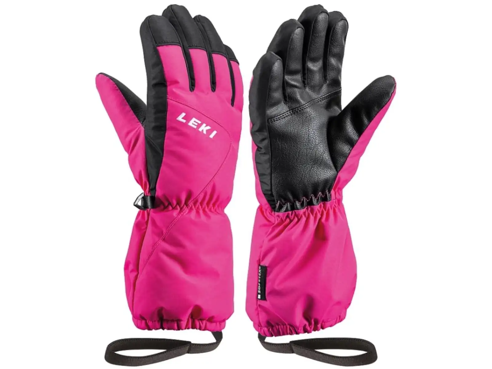 Leki Nevio Junior Kinder Langlaufhandschuhe pink/schwarz
