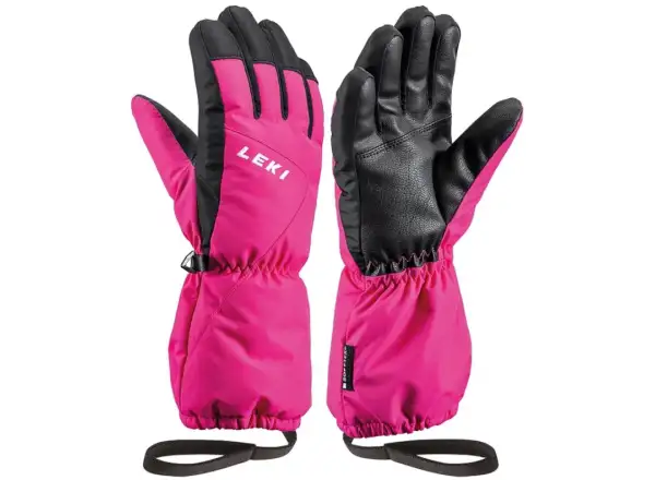 Leki Nevio Junior Kinder Langlaufhandschuhe pink/schwarz