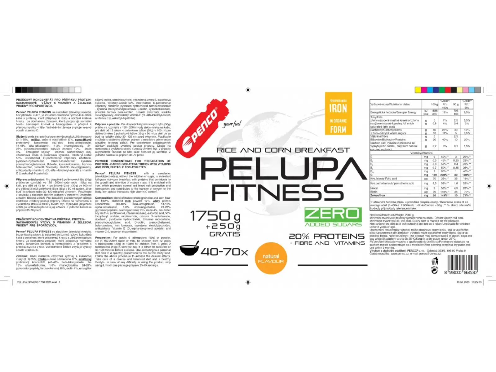 Penco Pelupa Fitness 1750 g
Penco Pelupa Fitness 1750 g
