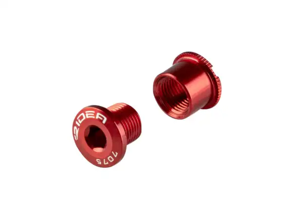 Ridea R8 Schrauben für die Montage von Umrichtern Aluminium rot 5 Stück.