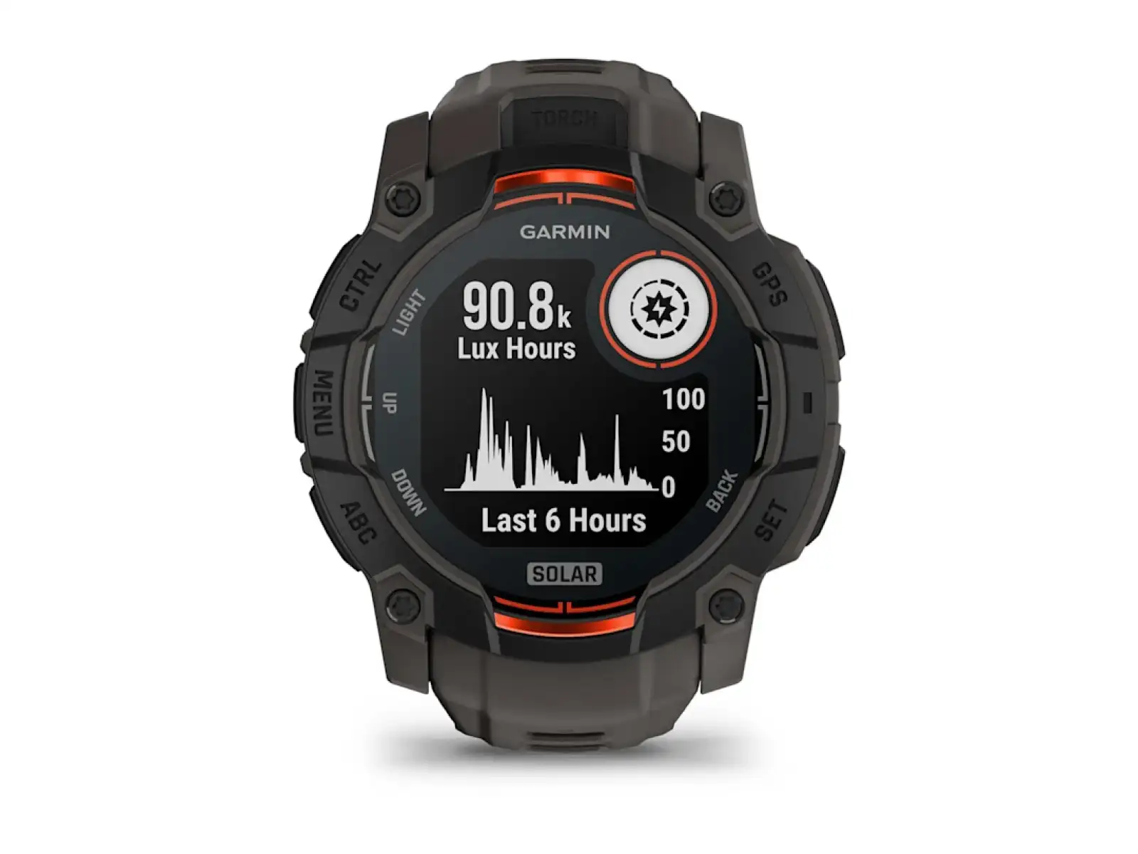 Garmin Instinct 3 Solar 50 mm Smartwatch Black/Charcoal Armband